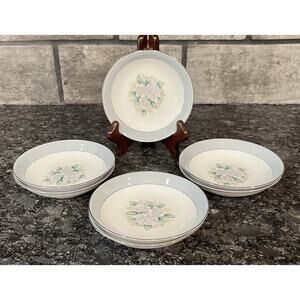7 Vintage 5 1/2” Sheraton Fruit Berry Bowls Harmony House Fine China Sears #3250